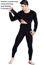 Load image into Gallery viewer, Men&#39;s seamless fall long-sleeved pant knit suit thin
