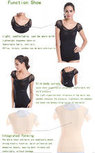 Load image into Gallery viewer, Lace short-sleeved waist compression shapewear casual top
