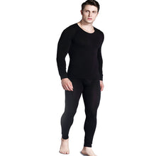 Load image into Gallery viewer, Men&#39;s seamless fall long-sleeved pant knit suit thin
