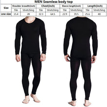 Load image into Gallery viewer, Men&#39;s seamless fall long-sleeved pant knit suit thin
