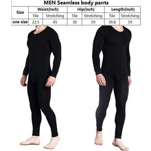 Load image into Gallery viewer, Men&#39;s seamless fall long-sleeved pant knit suit thin
