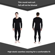 Load image into Gallery viewer, Men&#39;s seamless fall long-sleeved pant knit suit thin
