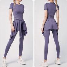 Load image into Gallery viewer, sweatshirt sweatpants with skirt women sports suit
