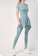 Load image into Gallery viewer, sweatshirt sweatpants with skirt women sports suit
