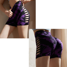 Load image into Gallery viewer, Women&#39;s yoga shorts and high-waisted gym yoga set
