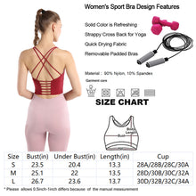 Load image into Gallery viewer, Running fitness bra straps cross sports underwear yoga vest 2021
