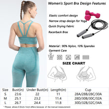 Load image into Gallery viewer, Women&#39;s sports bra seamless Fitness Yoga vest Narrow back strap outdoor running underwear
