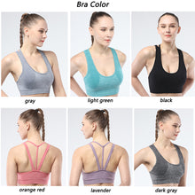 Load image into Gallery viewer, Women&#39;s sports bra seamless Fitness Yoga vest Narrow back strap outdoor running underwear
